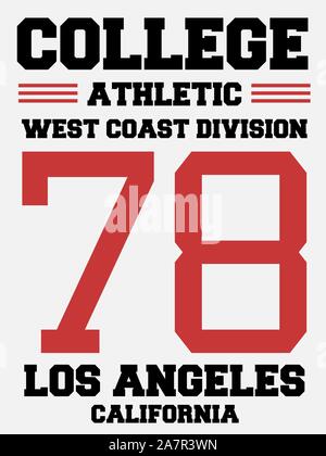 West Coast Football League Jersey Poster . Royalty Free SVG