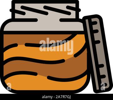 Peanut choco butter icon. Outline peanut choco butter vector icon for web design isolated on white background Stock Vector
