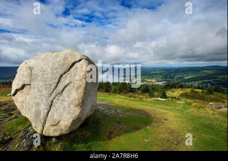 Cloughmore Stone, Rostrevor, Co. Down, Northern Ireland Stock Photo