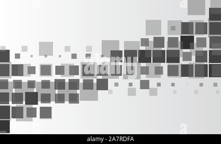 Grey geometric business background with gear shape. Vector illustration Stock Vector