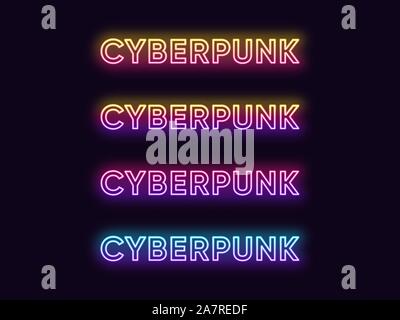 Cyberpunk 2077 font vector illustration Cyberpunk typeface design ...