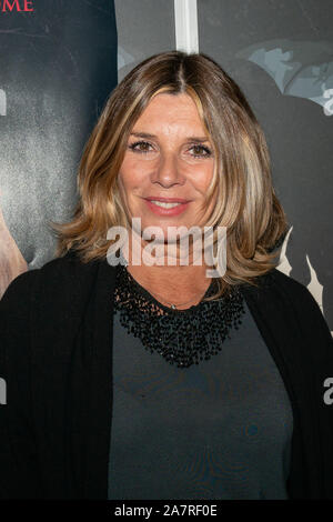 DÜSSELDORF-NEUSS, GERMANY - November 2nd 2019: Cinzia Monreale (*1957, actress -  Beyond the Darkness and The Beyond) at Weekend of Hell 2019 Stock Photo
