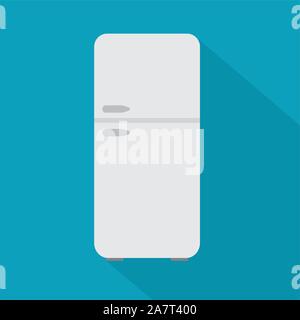 white fridge icon- vector illustration Stock Vector