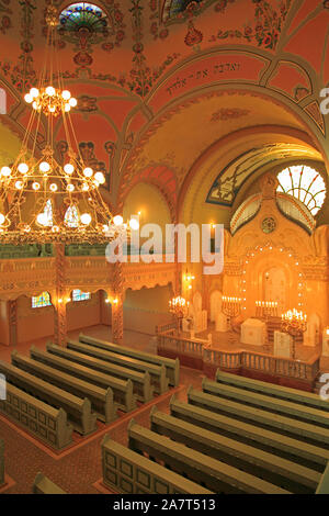 Serbia, Vojvodina, Subotica, Synagogue, interior, Stock Photo