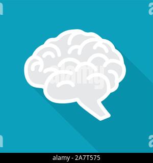 human brain icon - vector illustration Stock Vector