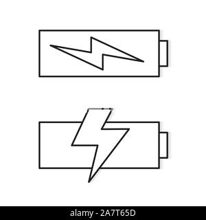 battery charging icon Stock Vector