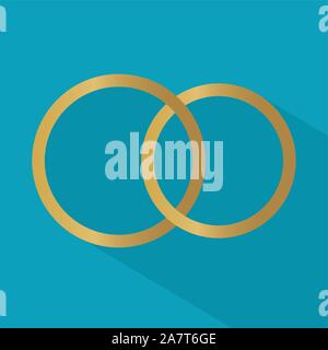 wedding rings icon- vector illustration Stock Vector