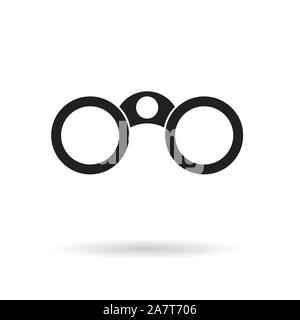 binocular, lorgnette icon- vector illustration Stock Vector