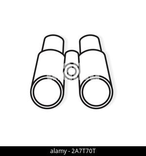 binocular, lorgnette icon- vector illustration Stock Vector