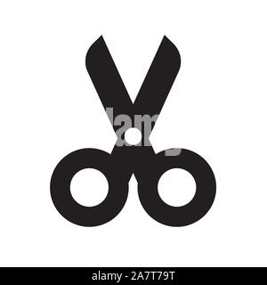 black scissors icon Stock Vector