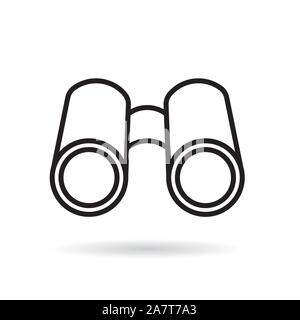 binocular, lorgnette icon- vector illustration Stock Vector