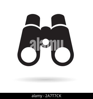 binocular, lorgnette icon- vector illustration Stock Vector