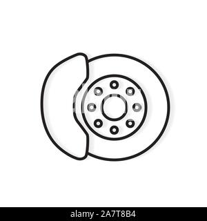 brake disc icon- vector illustration Stock Vector