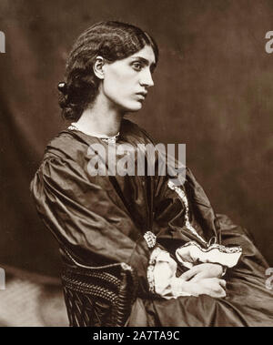 Jane Morris, (Mrs William Morris), portrait photograph by John Robert Parsons, 1865