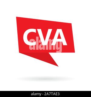 CVA (Cerebral Vascular Accident) medical concept Stock Vector