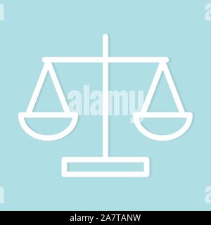 law scale icon Stock Vector