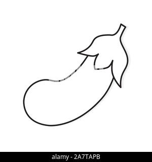 eggplant icon Stock Vector