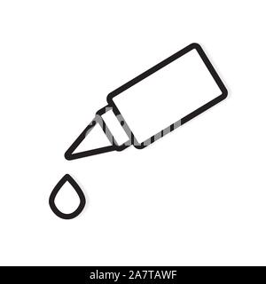 eye drops icon Stock Vector