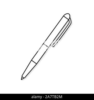 black pen icon Stock Vector