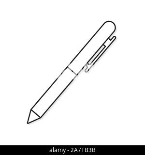 black pen icon Stock Vector