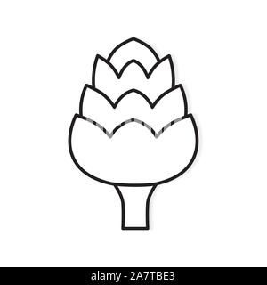 artichoke icon Stock Vector