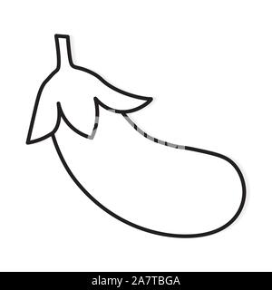 eggplant icon Stock Vector