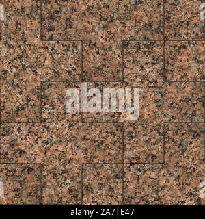 Red Marble or Granite. Seamless Tileable Texture. Stock Photo