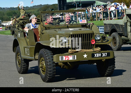 Dodge WC, D-Day Commemoration, 75th Anniversary of the Normandy landings, Second world war, Military vehicles, Goodwood Revival 2019, September 2019, Stock Photo