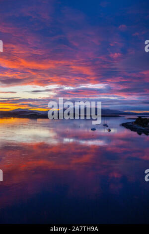 Sunset over Mull and the Firth of Lorne, Argyll Sunset over Mull and the Firth of Lorne, Argyll