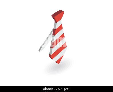tie 3d icons, Necktie, vector illustration Stock Vector