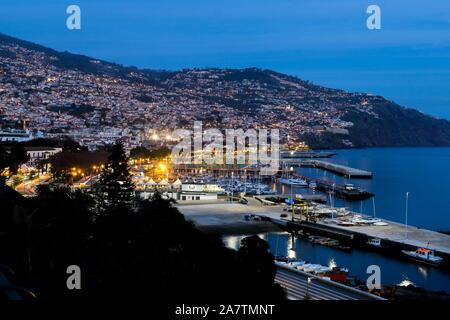 Funchal is the largest city, the municipal seat and the capital of Portugal's Autonomous Region of Madeira. Stock Photo