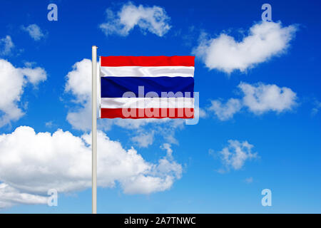 Fotomontage, Flagge von Thailand, Asien Stock Photo