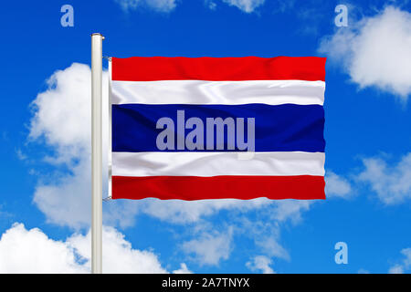 Fotomontage, Flagge von Thailand, Asien Stock Photo