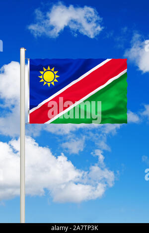 Fotomontage, Flagge von Namibia, Afrika, Westafrika, Stock Photo