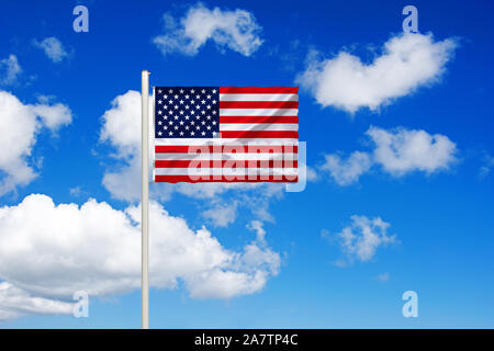 Fotomontage, Flagge von  den USA, Vereinigte Staaten von Amerika, Stock Photo