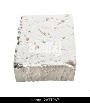 Block of Feta Cheese Stock Photo