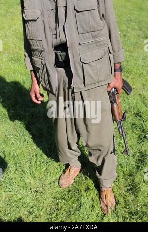 25 April 2013. Iraq. PKK camp in Kandil. Stock Photo