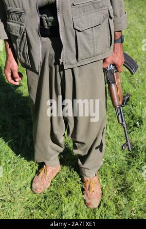 25 April 2013. Iraq. PKK camp in Kandil. Stock Photo