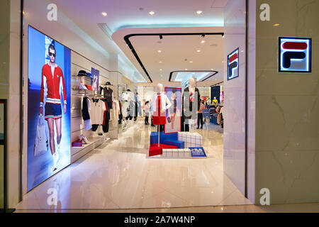 Italian sporting goods brand Fila store seen in Hong Kong Stock Photo -  Alamy