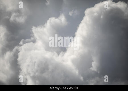 Billowing clouds Stock Photo