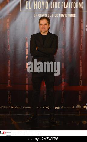PREMIERE OF THE FILM 'EL HOYO' (THE PLATFORM) IN MADRID Credit: CORDON PRESS/Alamy Live News