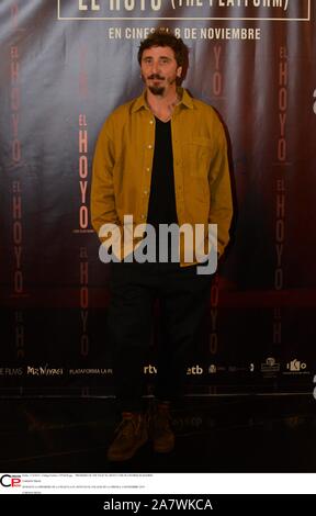 PREMIERE OF THE FILM 'EL HOYO' (THE PLATFORM) IN MADRID Credit: CORDON PRESS/Alamy Live News