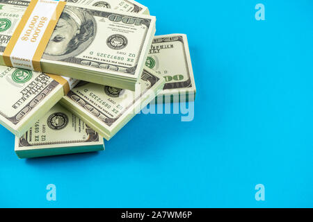 Prop Money Dollars.Full Print Old Style.100 Dollar Bills for Movies, Advertising, Play, Fake, Party, Supreme Spray, Gun Cannon, Fancy Dress, Magic Stock Photo