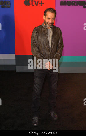 Tony Shalhoub attends the Apple TV+'s 'The Morning Show' World Premiere at David Geffen Hall in New York City. Stock Photo