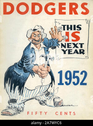 Lot Detail - Lot of (9) Brooklyn Dodgers Yearbooks from 1949-1957