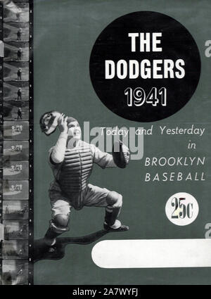 Vintage Brooklyn Dodgers year book souvenir publication circa 1949