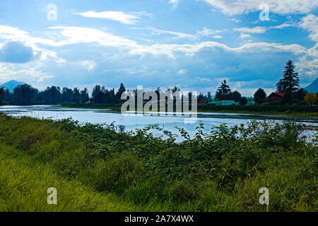 Nicomen Slough, Mission, British Columbia, Canada Stock Photo