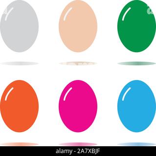 egg icon isolated on white background. egg sign. flat style. egg icon for your web site design, logo, app, UI. Stock Vector