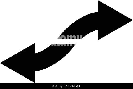 left and right icon on white background. flat style. left and right icon for your web site design, logo, app, UI. left and right symbol. Stock Vector
