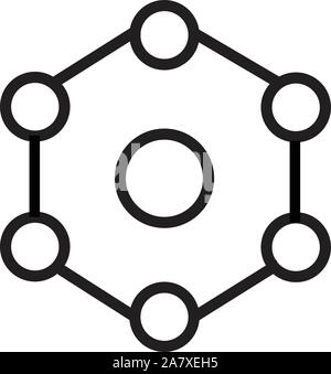 Shape molecule icon, flat style Stock Vector Image & Art - Alamy